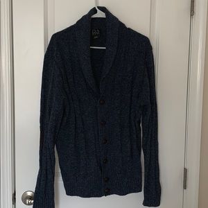 Jos. A. Bank Blue button up cardigan Sz L